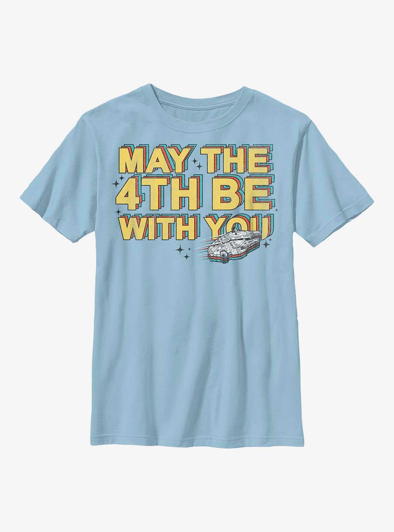 Star Wars May 4th Be With You Youth T-Shirt, LT BLUE, hi-res