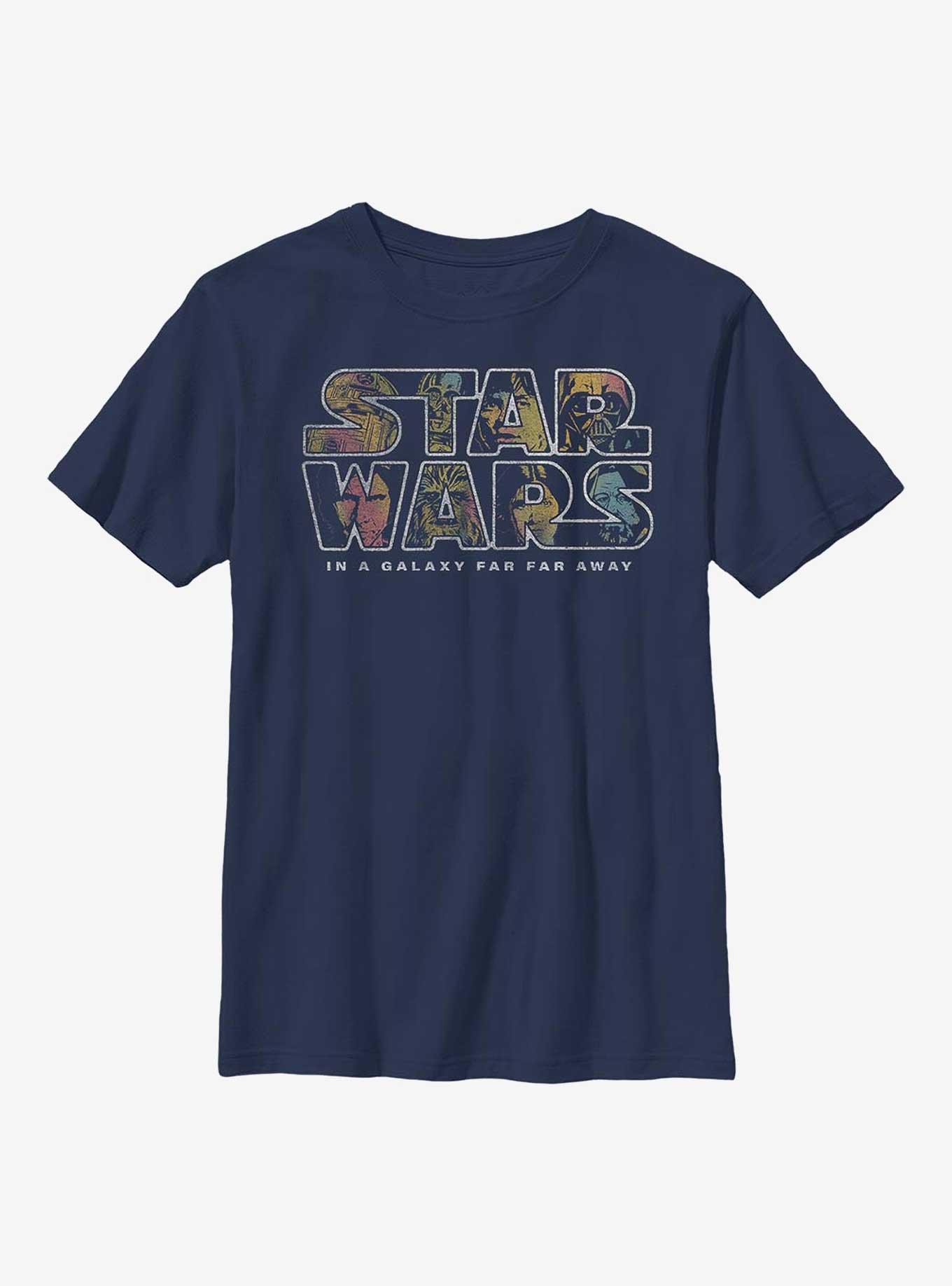 Star Wars Pop Logo Fill Youth T-Shirt, , hi-res