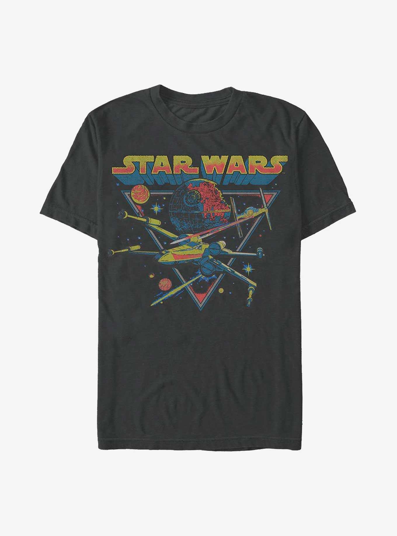 Star Wars Retro Space Battle T-Shirt, , hi-res