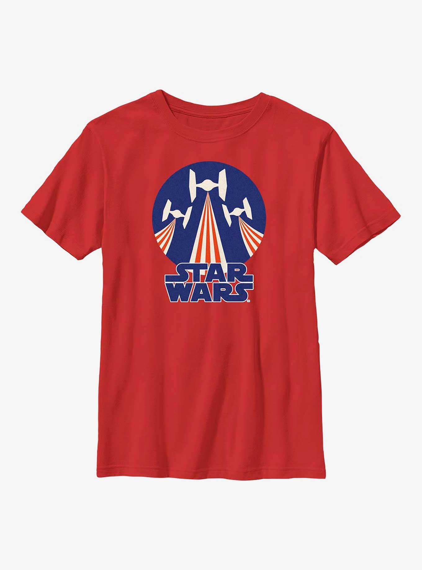 Star Wars Tie Figher Flag Stamp Youth T-Shirt, , hi-res
