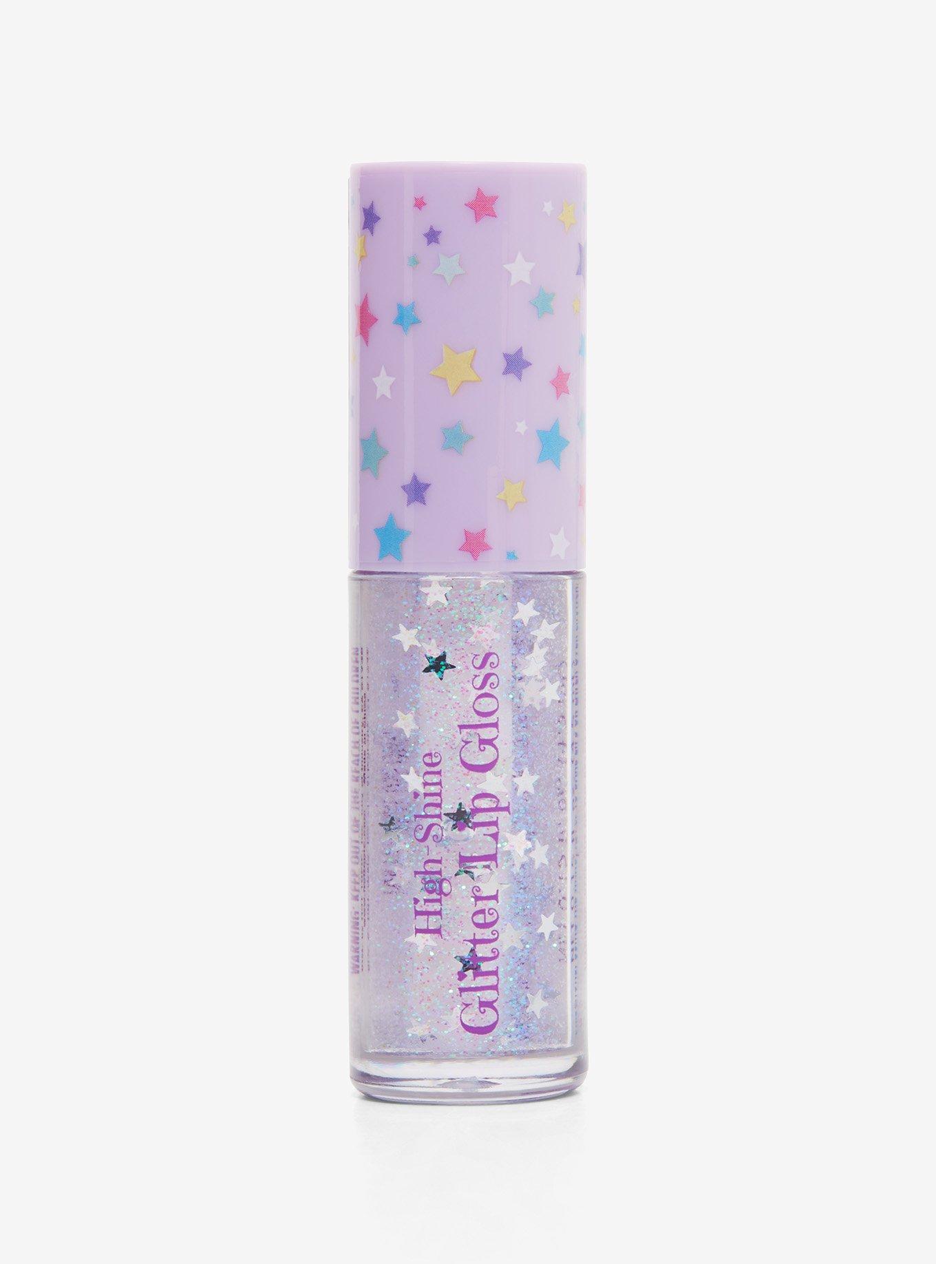 Silver Star Glitter Lip Gloss, , hi-res