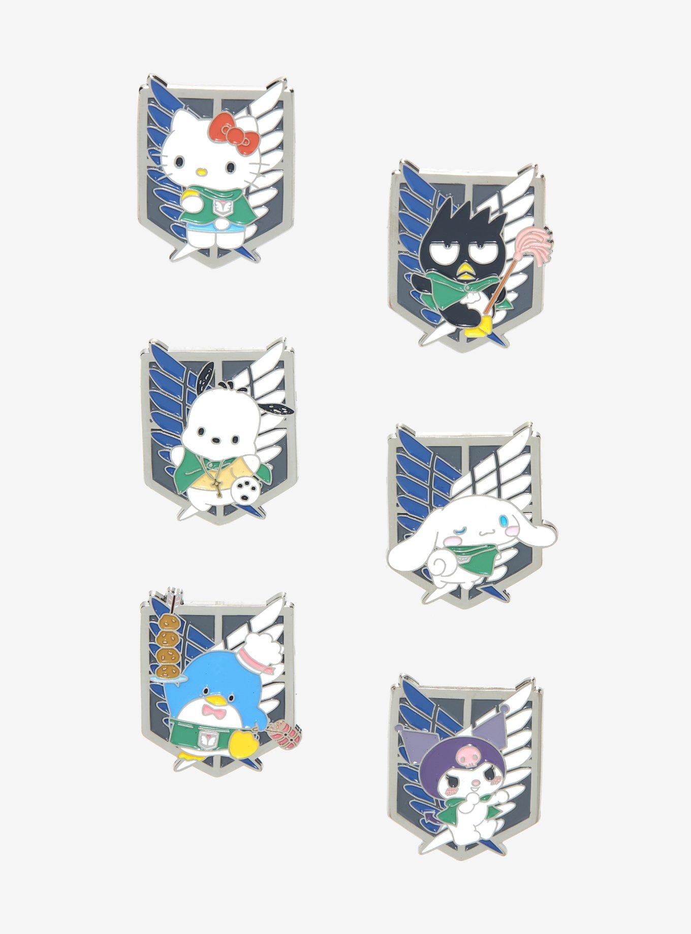 Hello Kitty X Attack On Titan Character Blind Box Enamel Pin, , hi-res