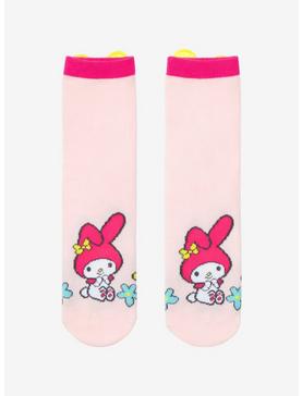 My Melody Yellow Bow Ankle Socks, , hi-res