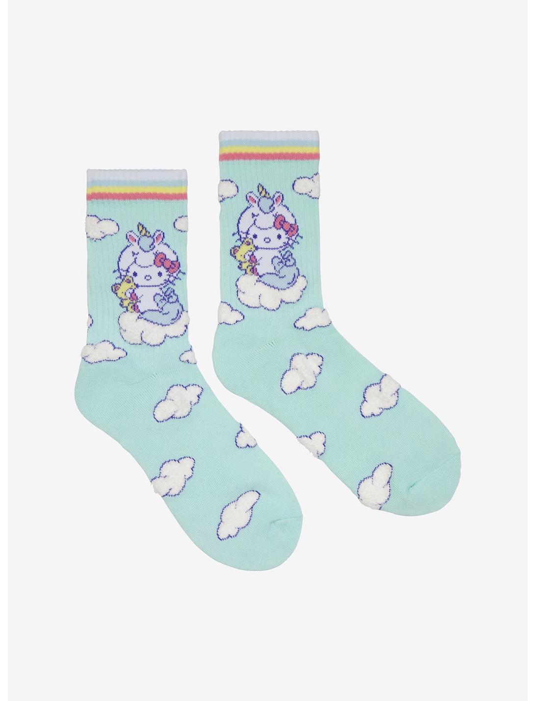 Hello Kitty Unicorn Cloud Crew Socks, , hi-res