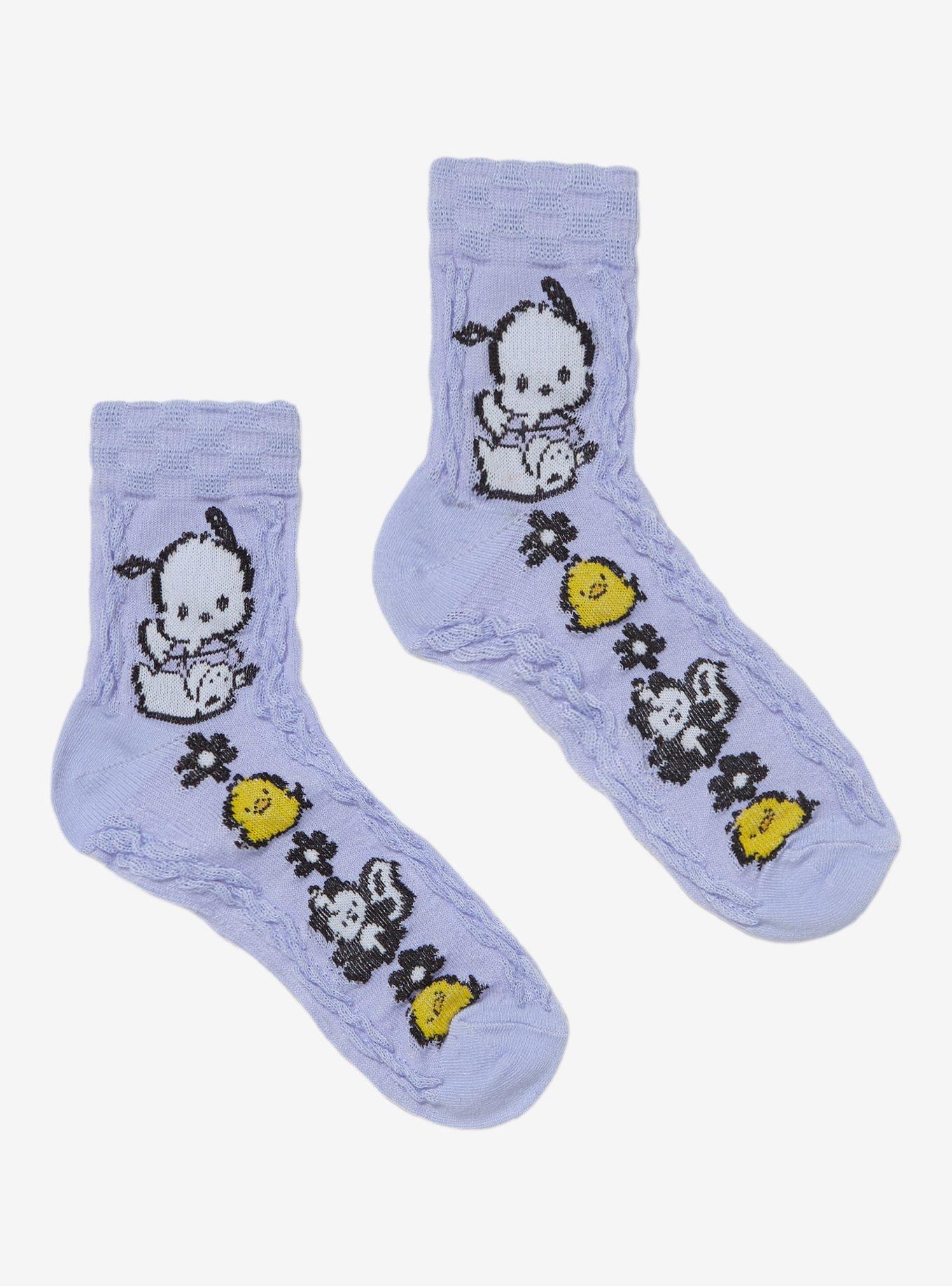 Pochacco Crochet Ankle Socks, , hi-res
