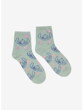 Disney Lilo & Stitch Flower Buttons Ankle Socks, , hi-res