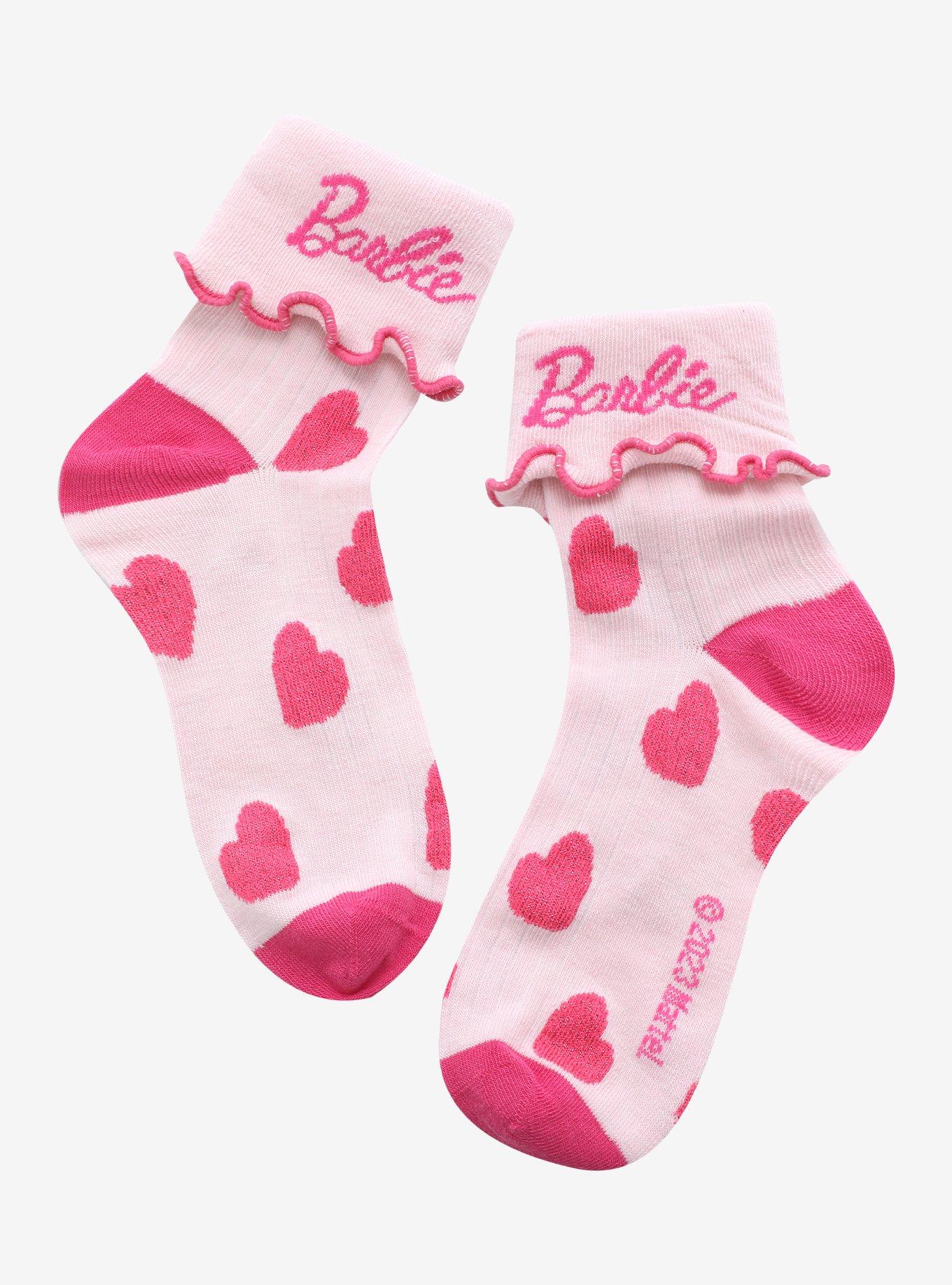 Barbie Logo Heart Ankle Socks, , hi-res