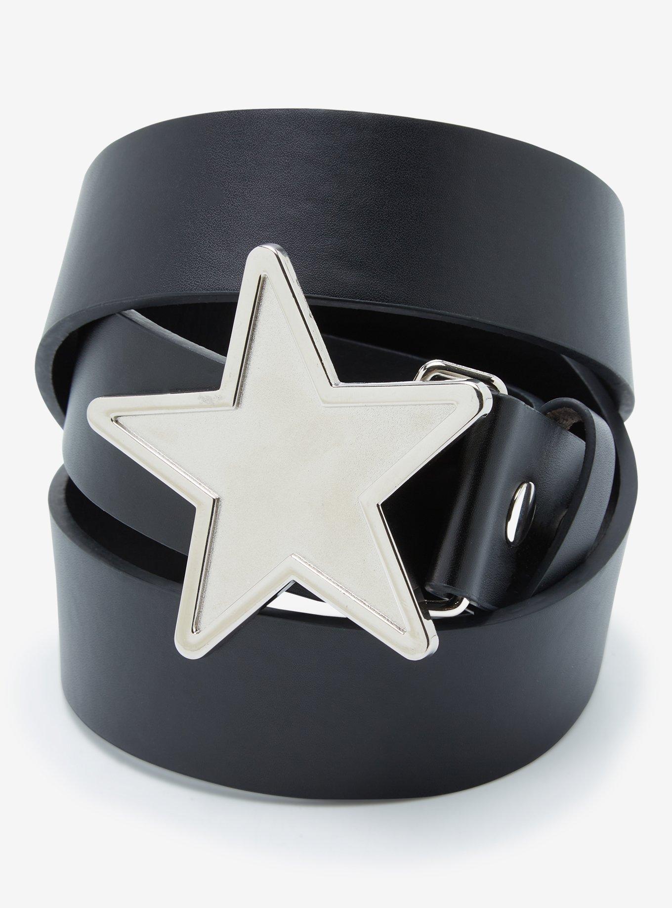 Silver Star Buckle Belt