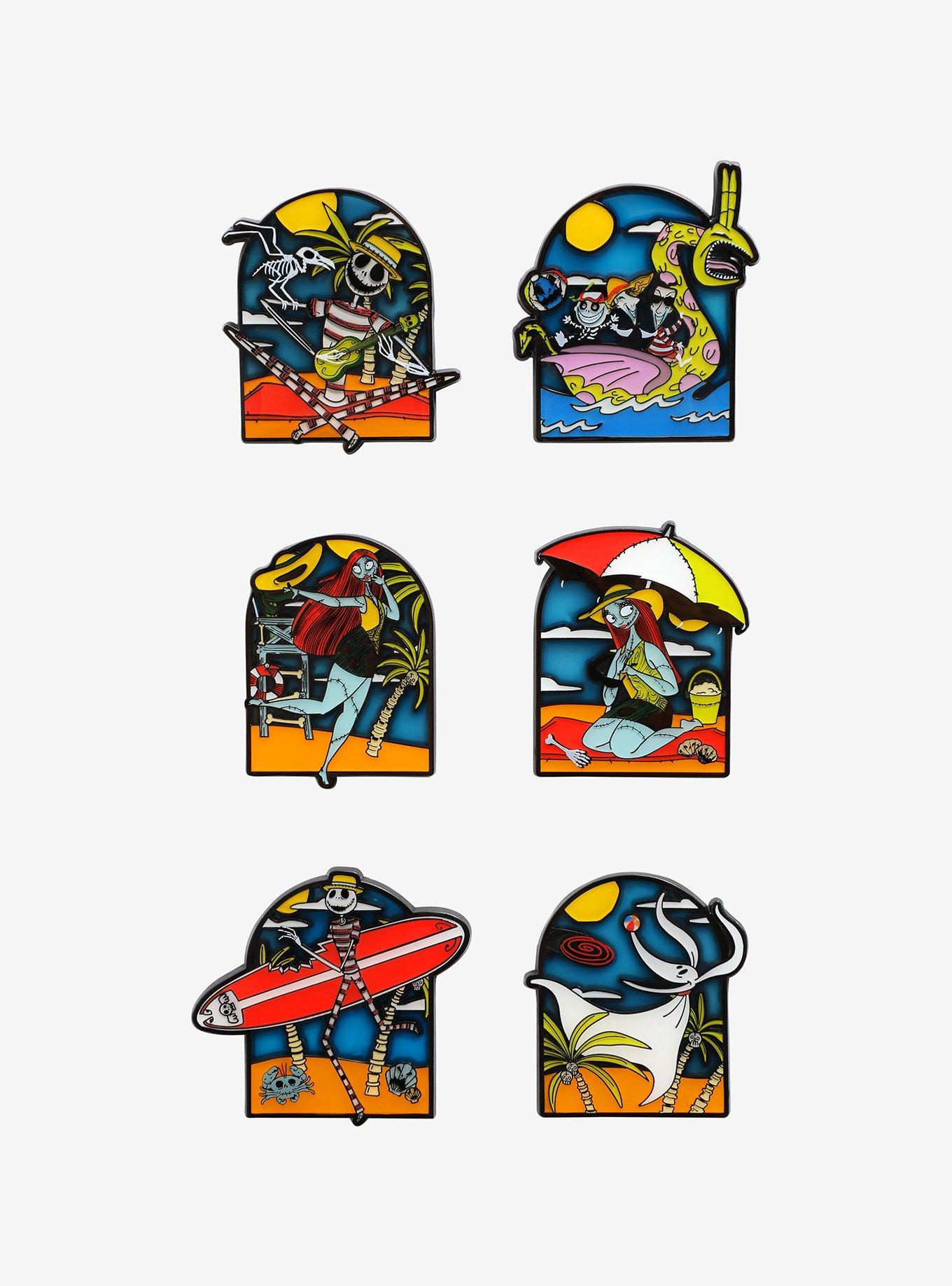 Loungefly The Nightmare Before Christmas Summer Translucent Blind Box Enamel Pin, , hi-res