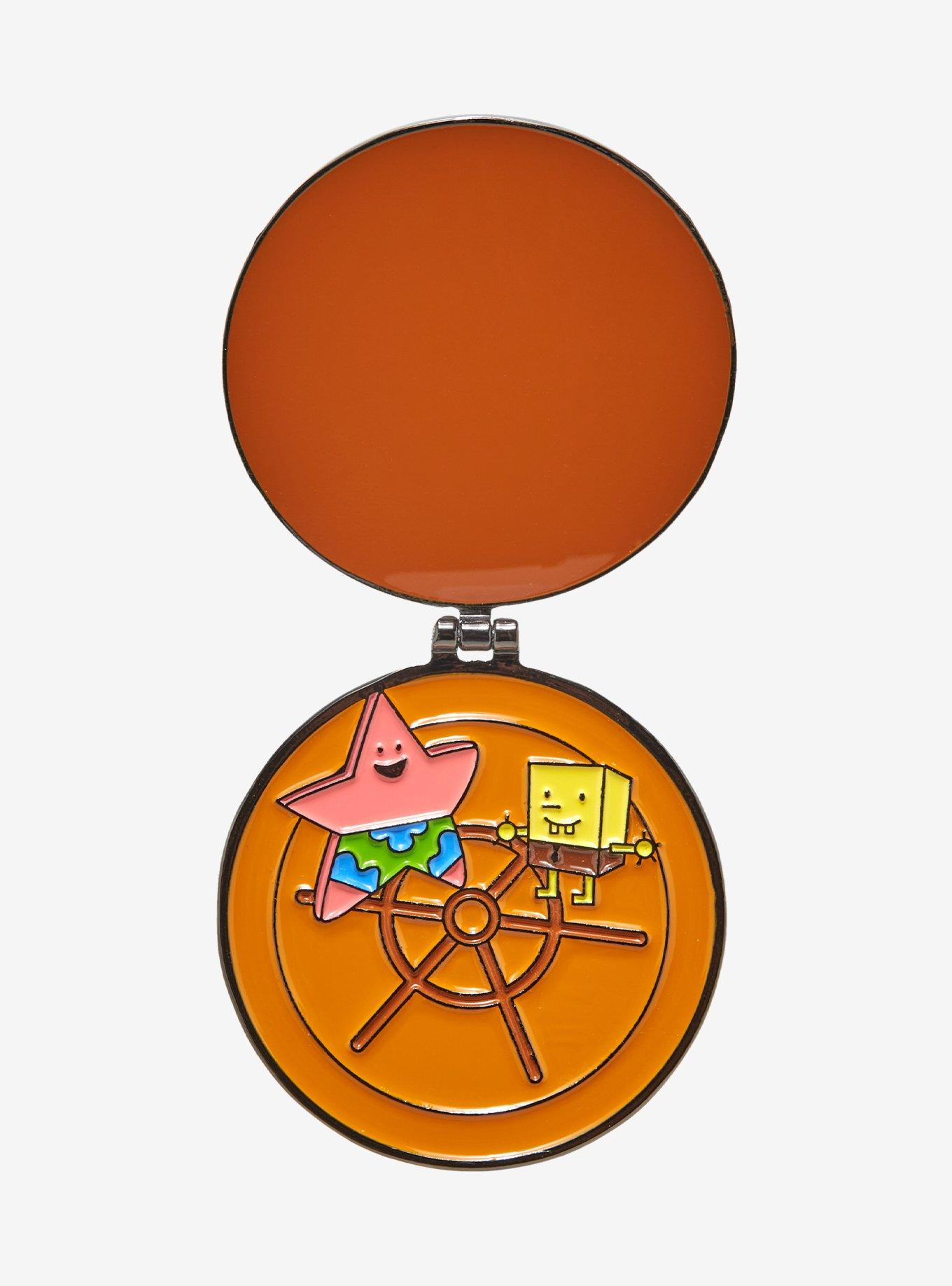 SpongeBob SquarePants BFF Hinged Enamel Pin, , hi-res