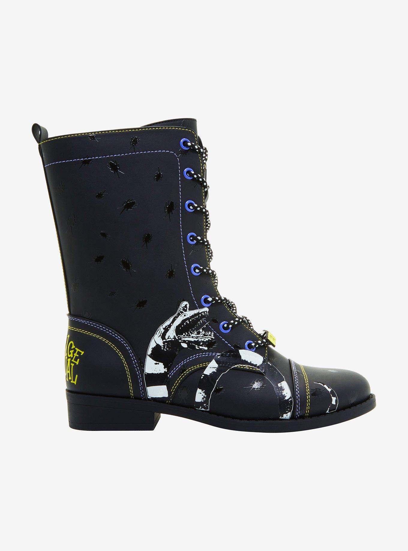 Beetlejuice Sandworm Combat Boots