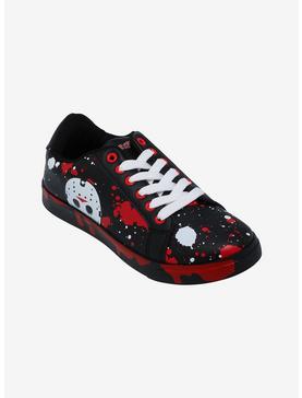 Friday The 13th Mask Splatter Low Top Sneakers, , hi-res