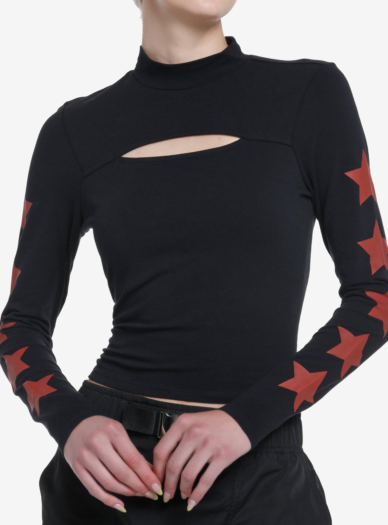 girls long sleeve black shirt