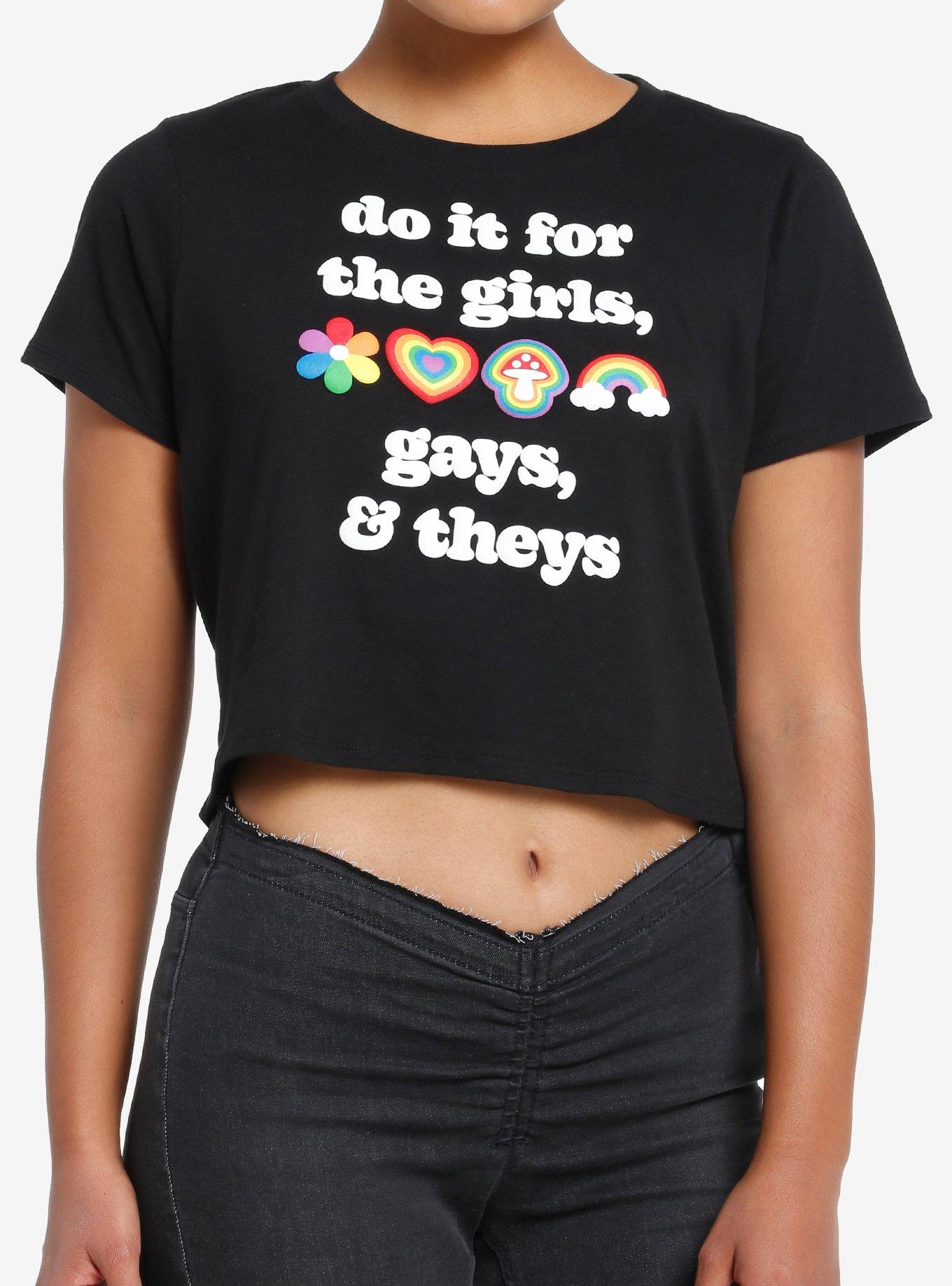 Social Collision Do It For Everyone Crop T-Shirt, BLACK, hi-res