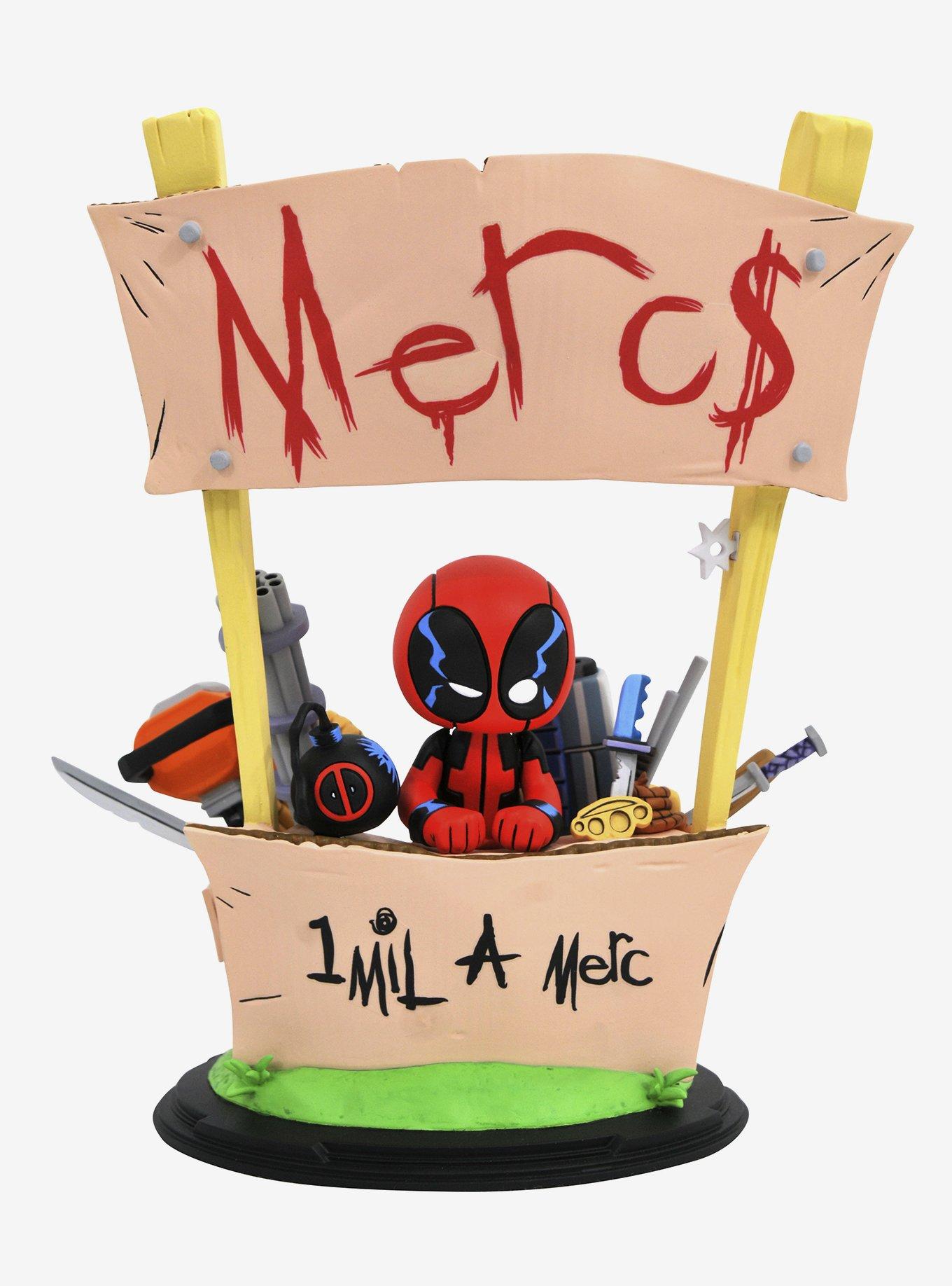 Diamond Select Marvel Deadpool Animated Deadpool Merc For Hire Statue, , hi-res