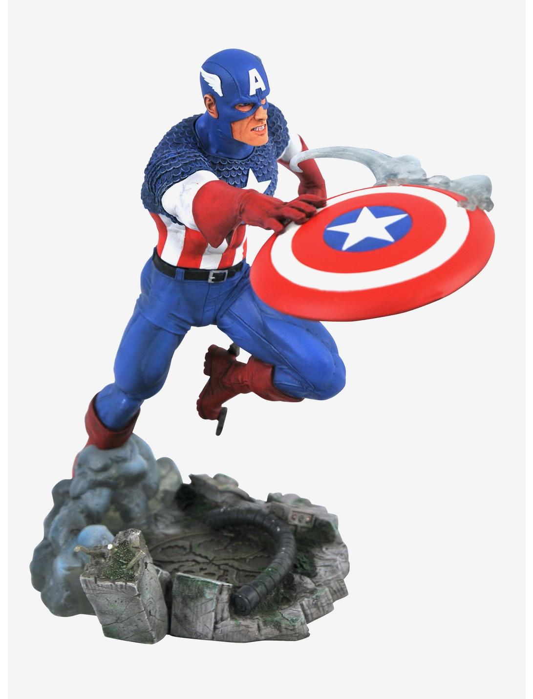 Diamond Select Marvel Gallery Dioramas Captain America Collectible Figure, , hi-res