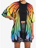 Thorn & Fable Rainbow Butterfly Girls Short Duster, MULTI, hi-res