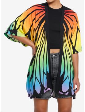 Thorn & Fable Rainbow Butterfly Girls Short Duster, , hi-res