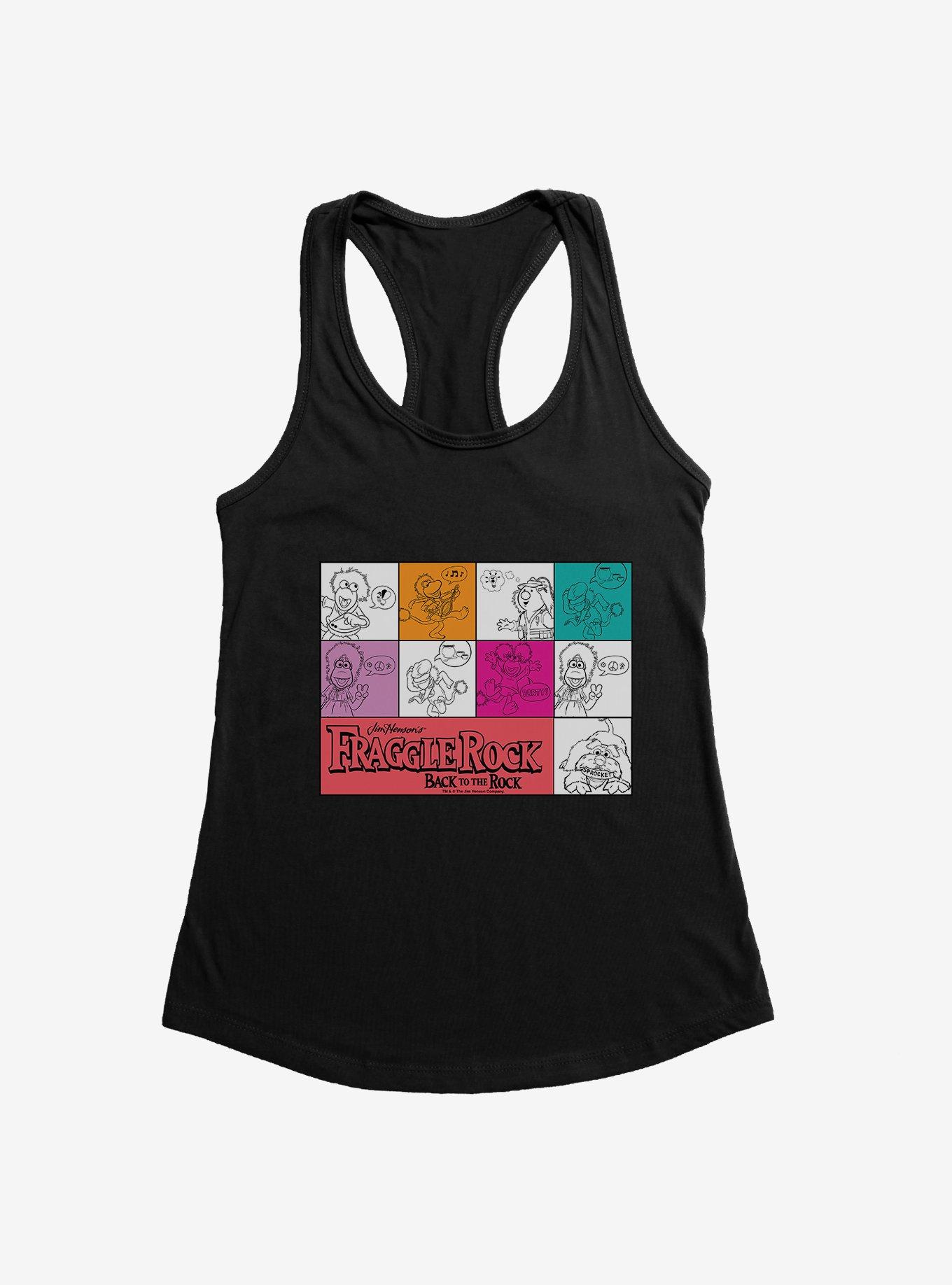 THRDLESS Fraggle Rock Back To The Rock Character Squares Girls Tank