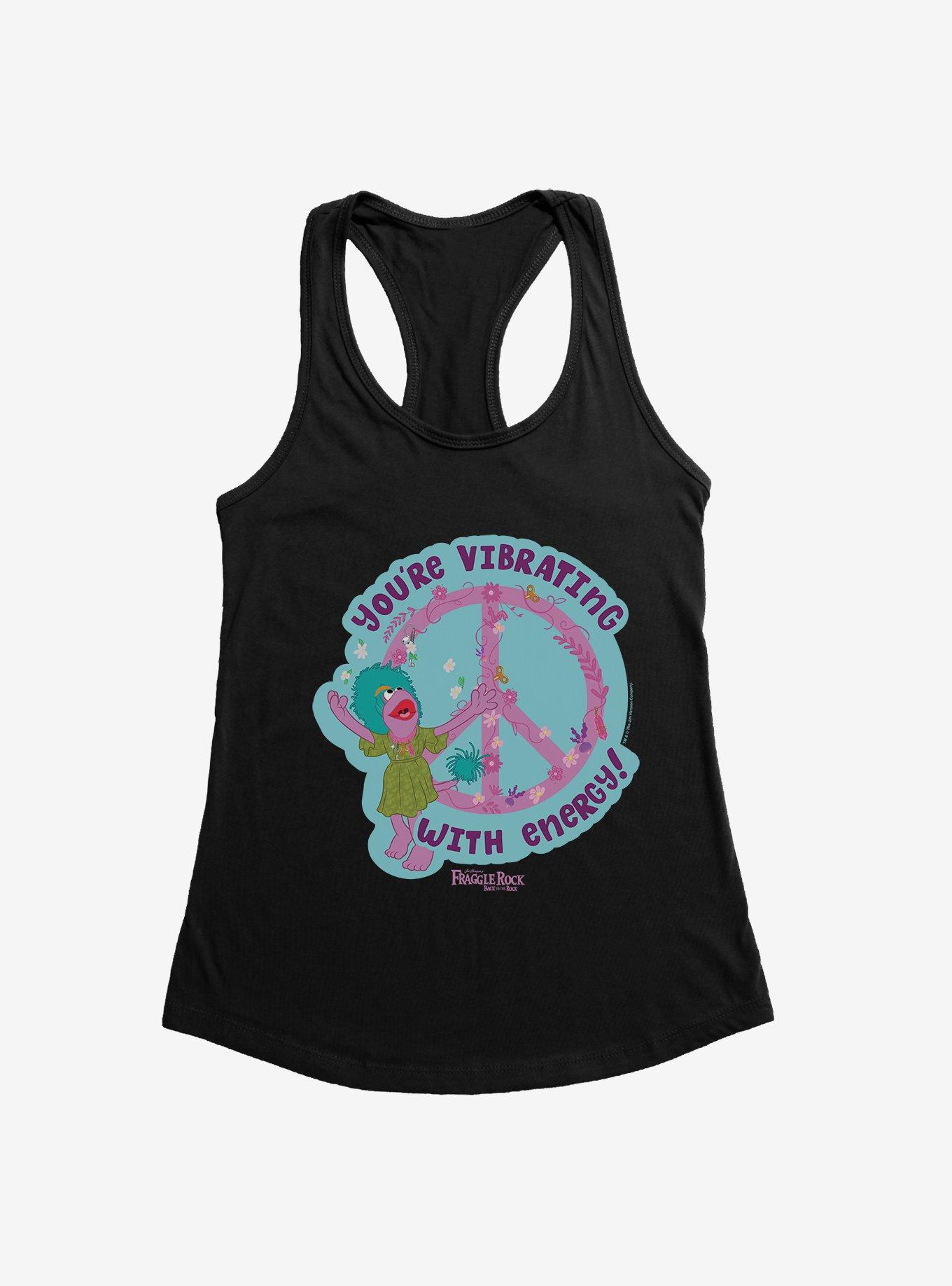 Fraggle Rock Back To The Rock You're Vibrating With Energy! Girls Tank, , hi-res