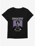 Wednesday Innocent Gomez Mug Shot Girls T-Shirt Plus Size, BLACK, hi-res