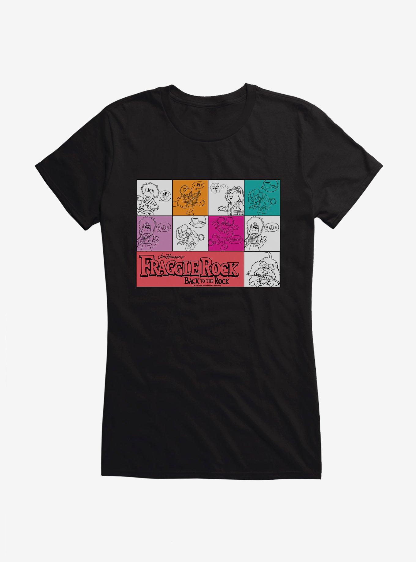 Fraggle Rock Back To The Rock Character Squares Girls T-Shirt