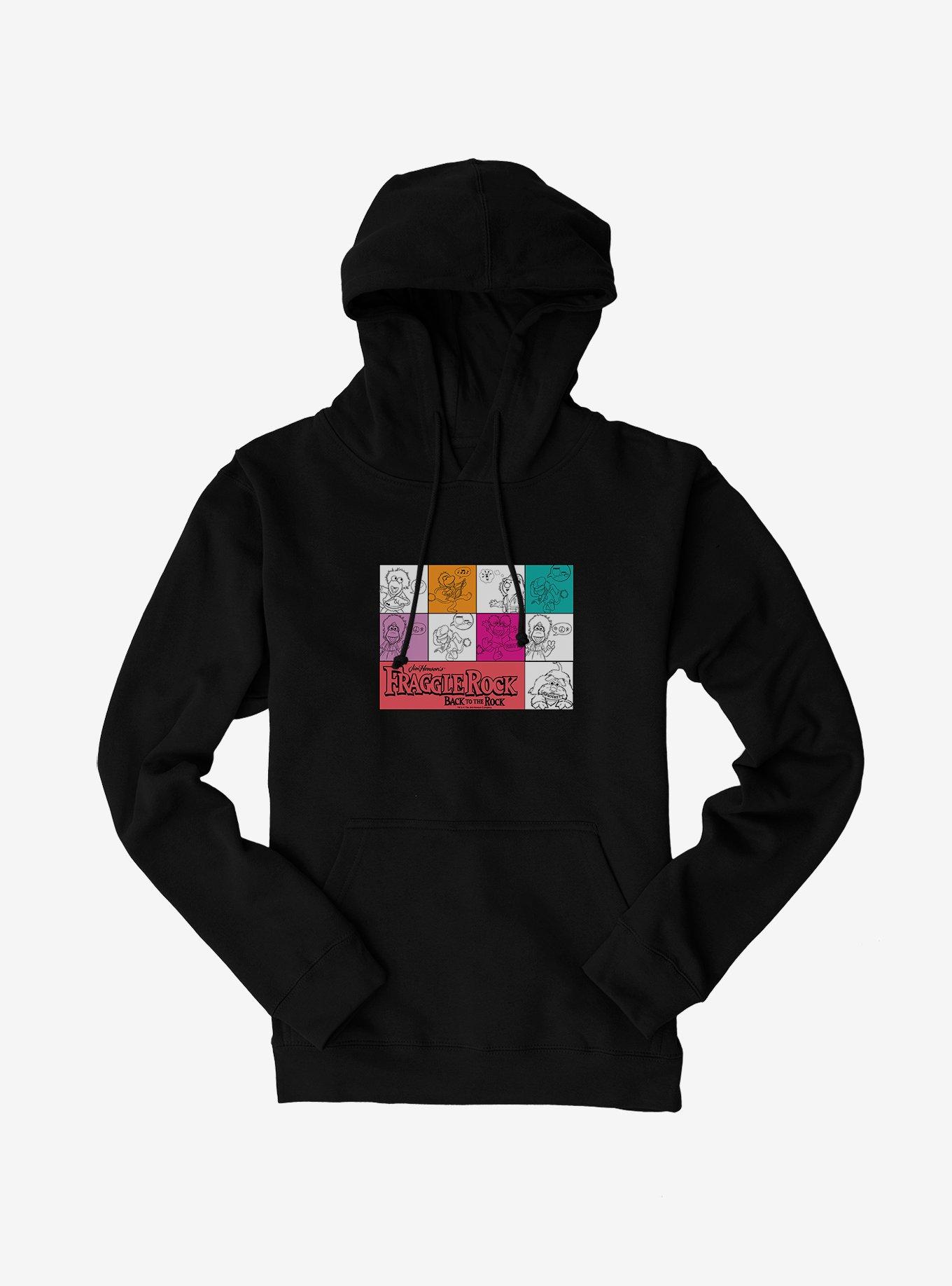 Fraggle Rock Back To The Rock Character Squares Hoodie, , hi-res