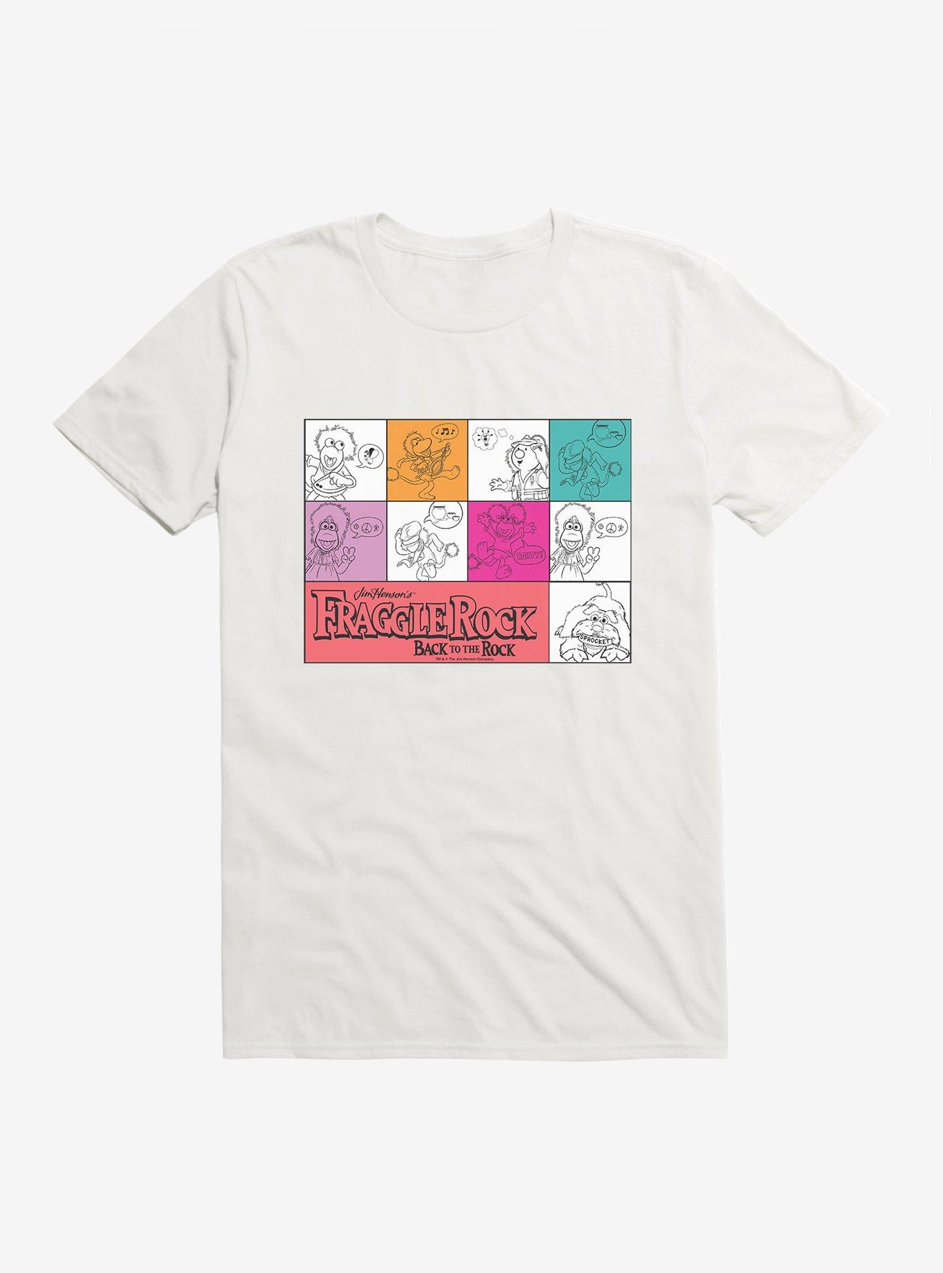 Fraggle Rock Back To The Rock Character Squares T-Shirt, , hi-res