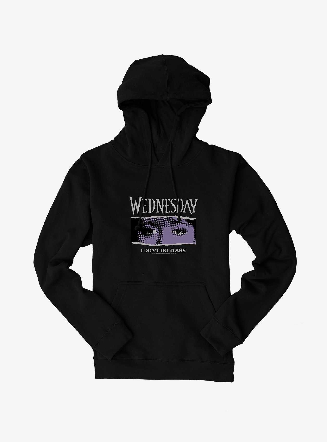 Wednesday Eyes Don't Do Tears Hoodie, , hi-res