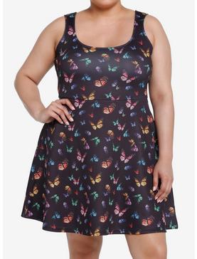 Thorn & Fable Rainbow Butterfly Dress Plus Size, , hi-res
