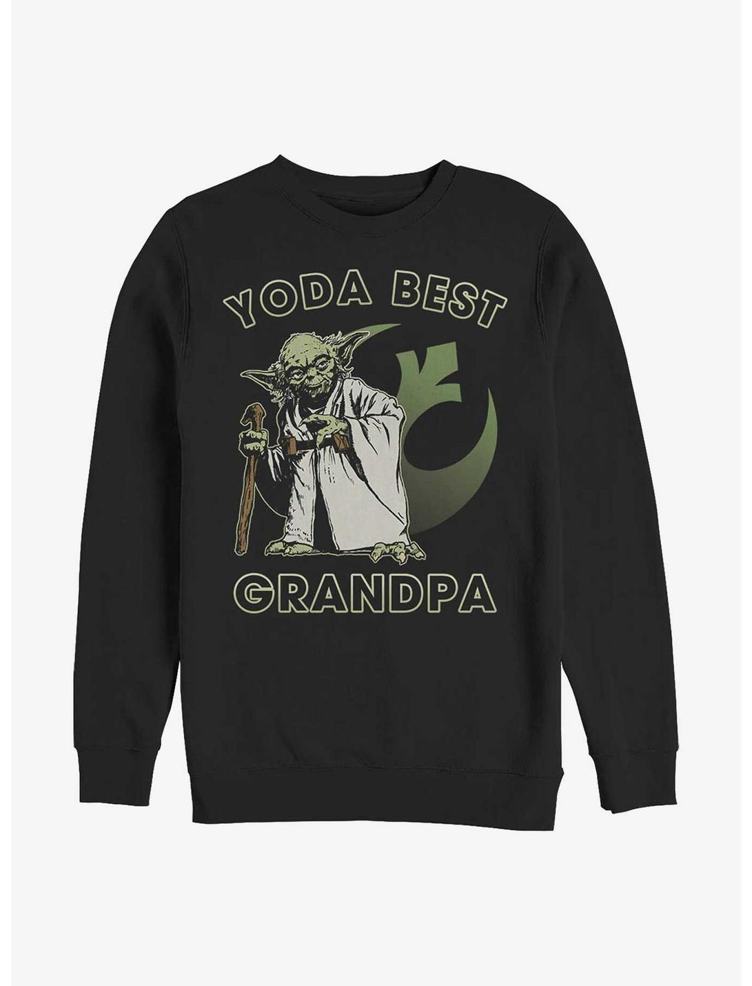 Star Wars Yoda Best Grandpa Sweatshirt, BLACK, hi-res