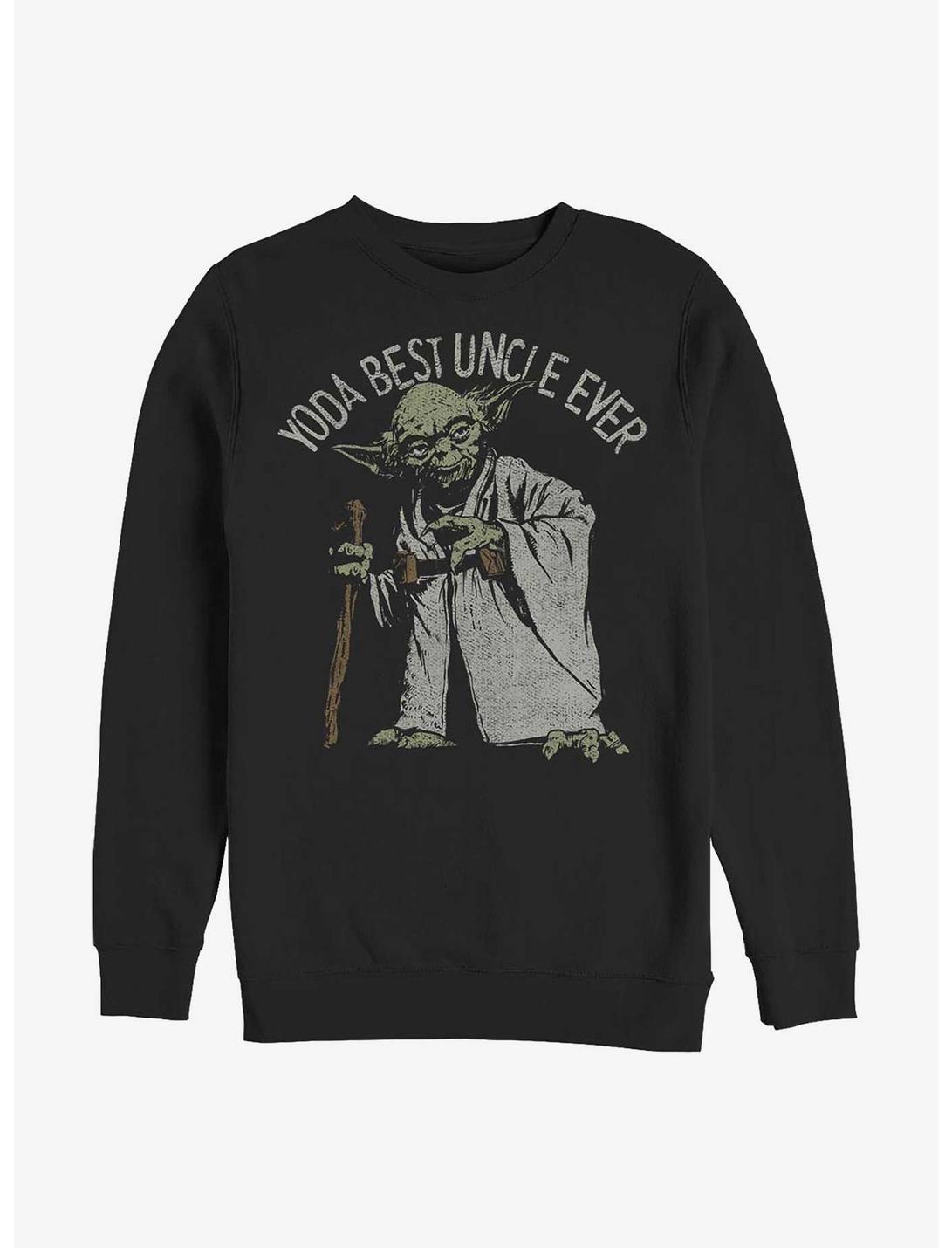 Star Wars Yoda Best Uncle Sweatshirt, BLACK, hi-res