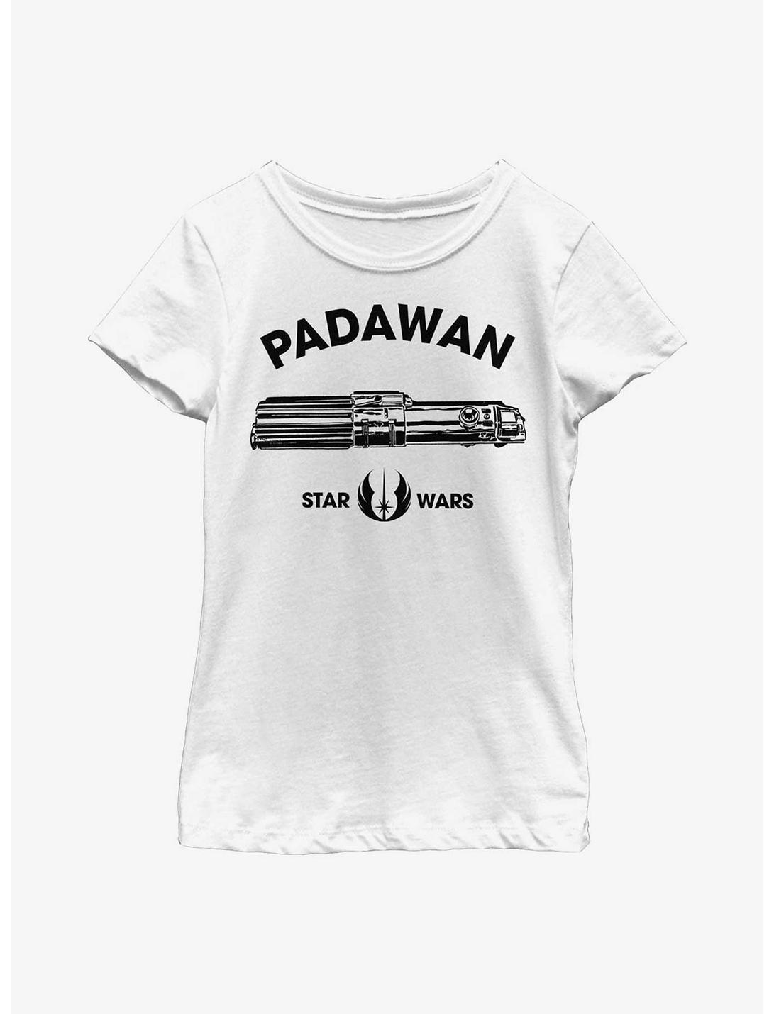 Star Wars Padawan Lightsaber Youth Girls T-Shirt, WHITE, hi-res