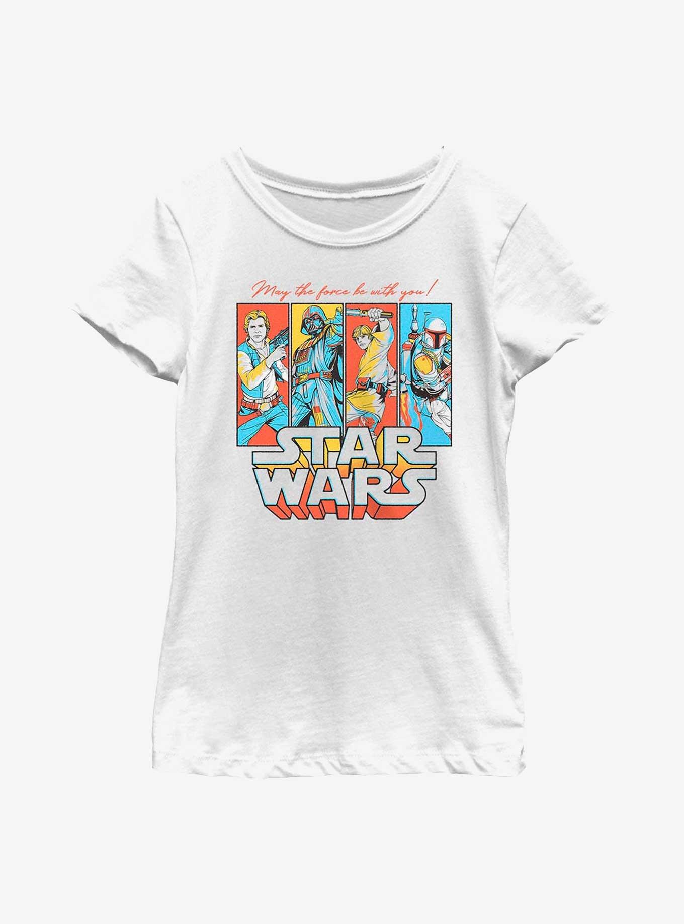 Star Wars Pop Culture Crew Youth Girls T-Shirt, WHITE, hi-res