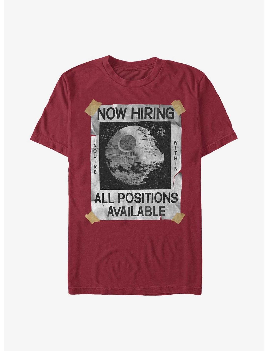 Star Wars All Positions Available T-Shirt, CARDINAL, hi-res