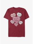 Star Wars Candy Hearts T-Shirt, CARDINAL, hi-res