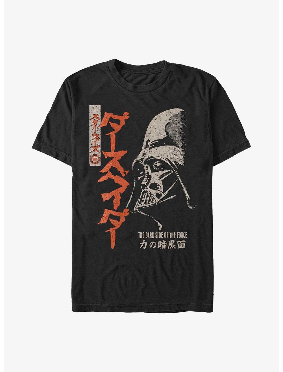 Star Wars Darth Vader Portrait In Japanese T-Shirt, BLACK, hi-res