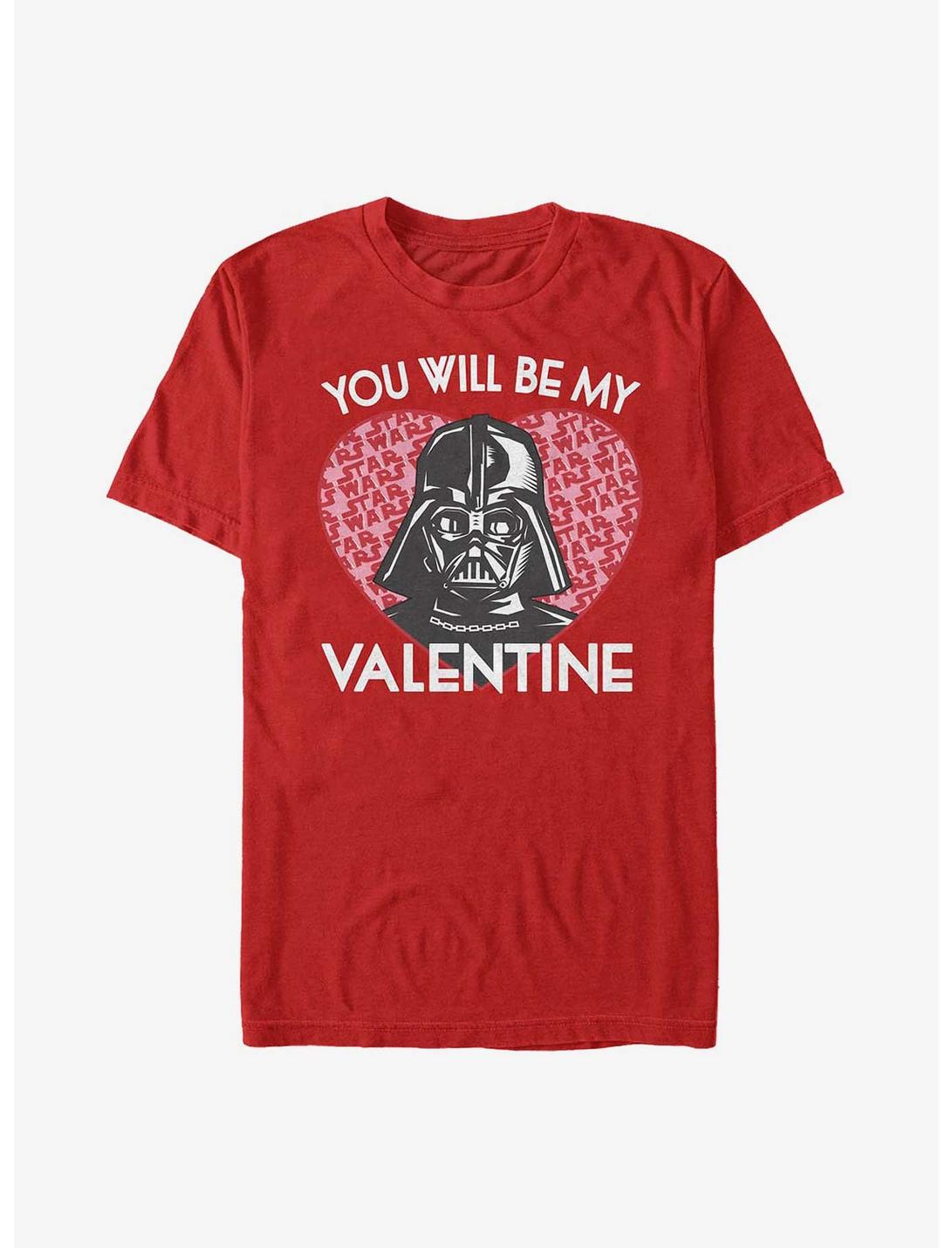 Star Wars Darth Vader You Will Be My Valentine T-Shirt, RED, hi-res