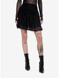 Cosmic Aura Black Lace Overlay Skirt, BLACK, hi-res