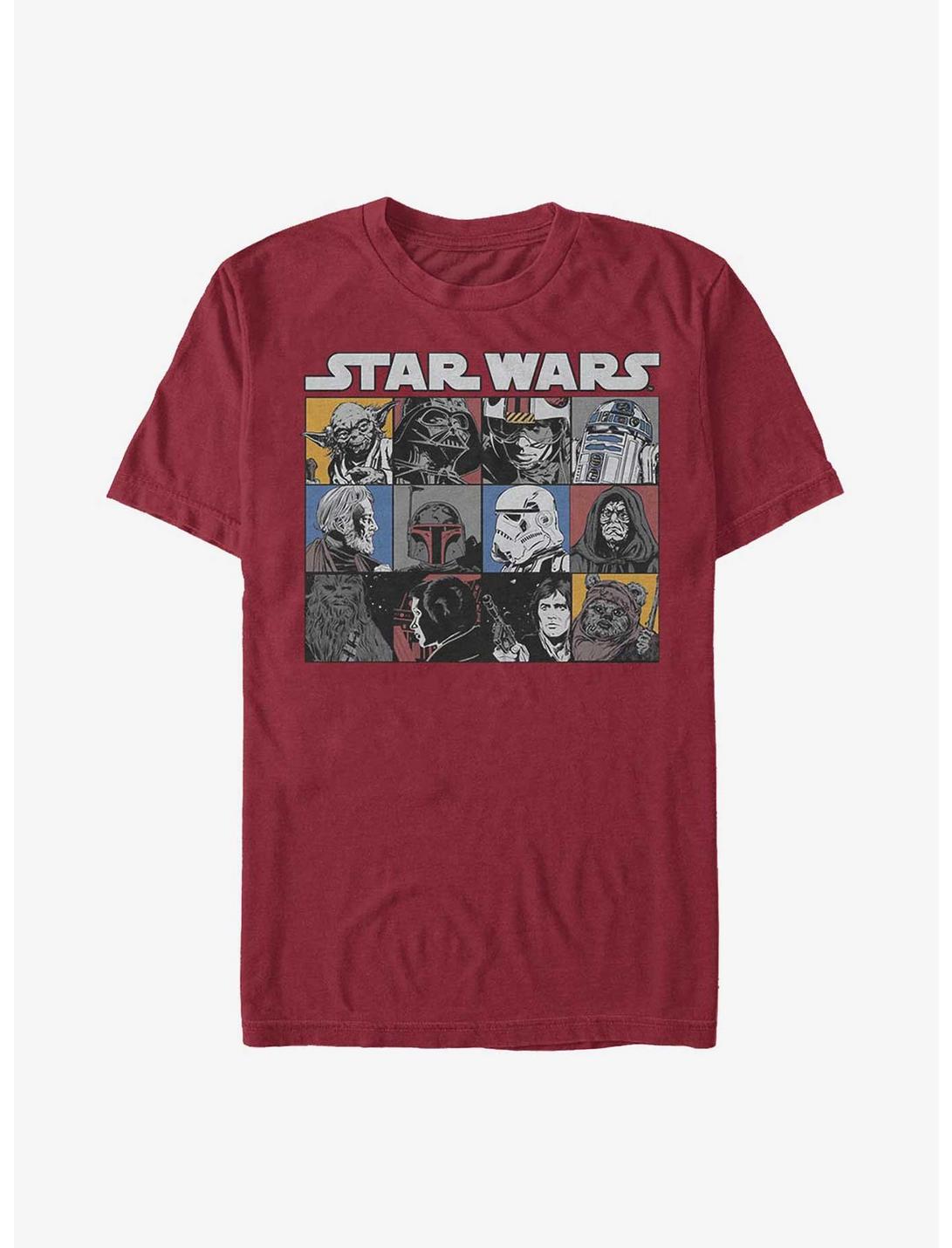 Star Wars Faces of the Galaxy T-Shirt, CARDINAL, hi-res