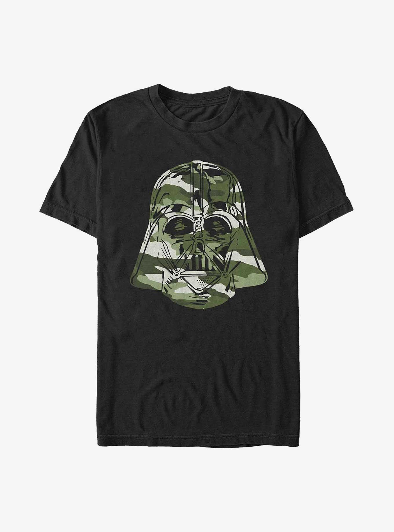 Star Wars Green Tint Camo Vader T-Shirt, BLACK, hi-res