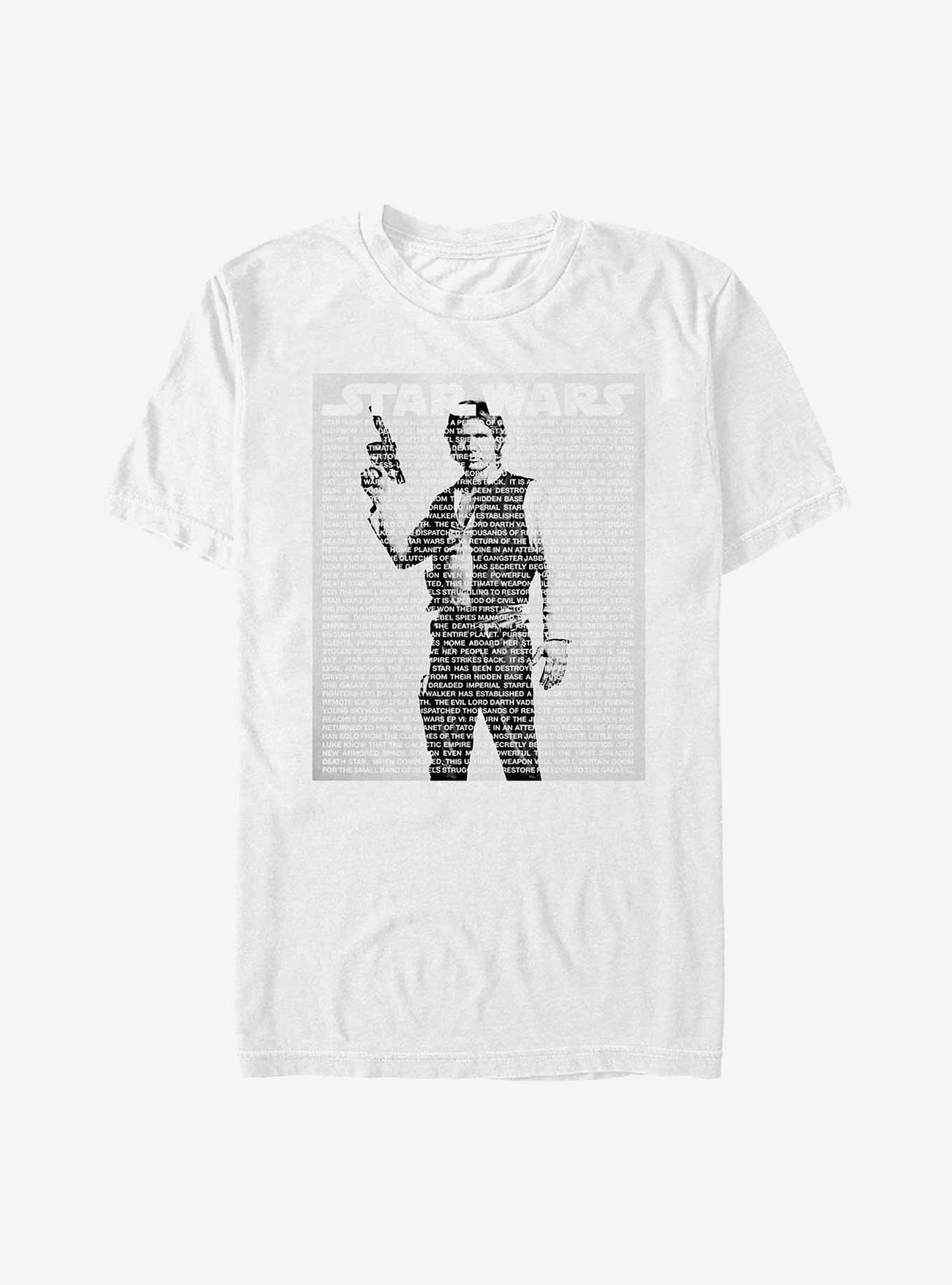 Star Wars Han Solo Story Poster T-Shirt, WHITE, hi-res