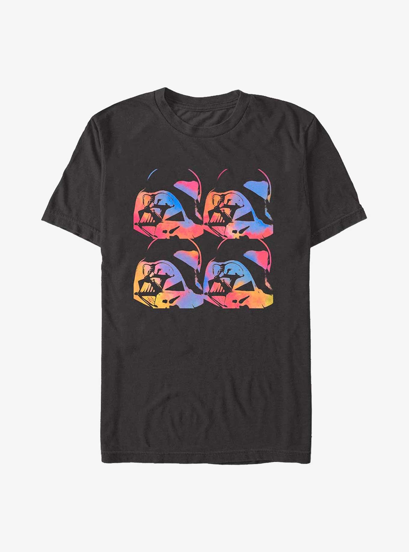 Star Wars Neon Pop Vader Portrait T-Shirt, BLACK, hi-res