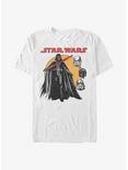 Star Wars Retro Villain Darth Vader T-Shirt, WHITE, hi-res