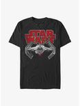 Star Wars Rudolph Tie Fighter Logo T-Shirt, BLACK, hi-res