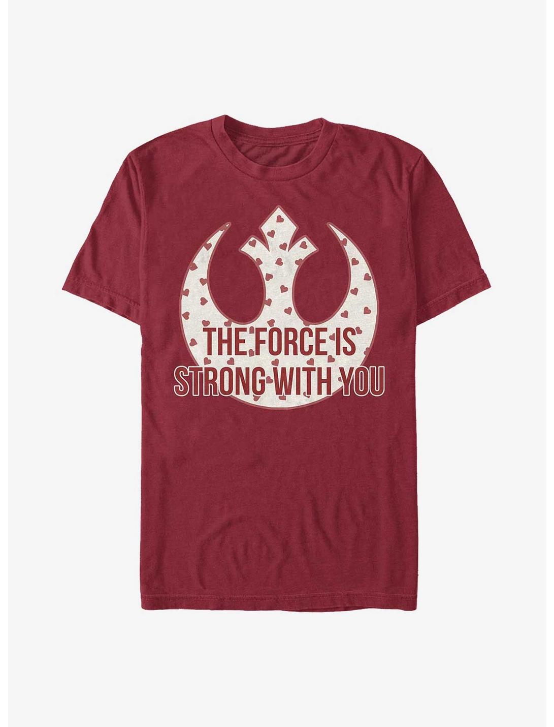 Star Wars Strong Heart Force T-Shirt, CARDINAL, hi-res