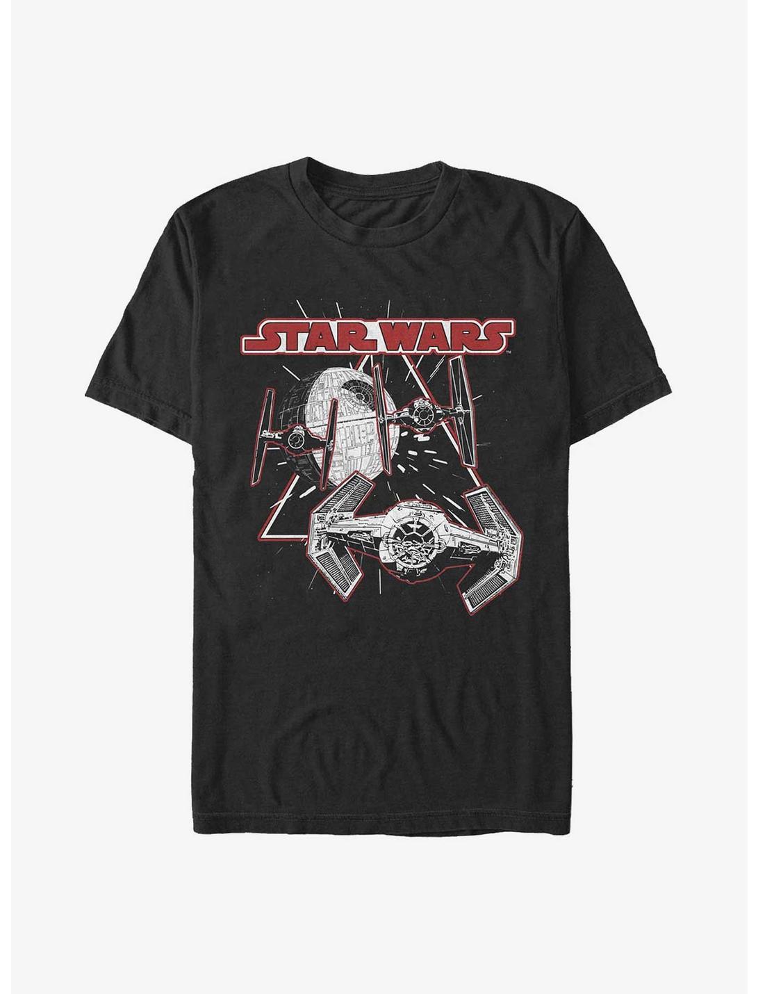 Star Wars Tie Fighter Battle T-Shirt, BLACK, hi-res