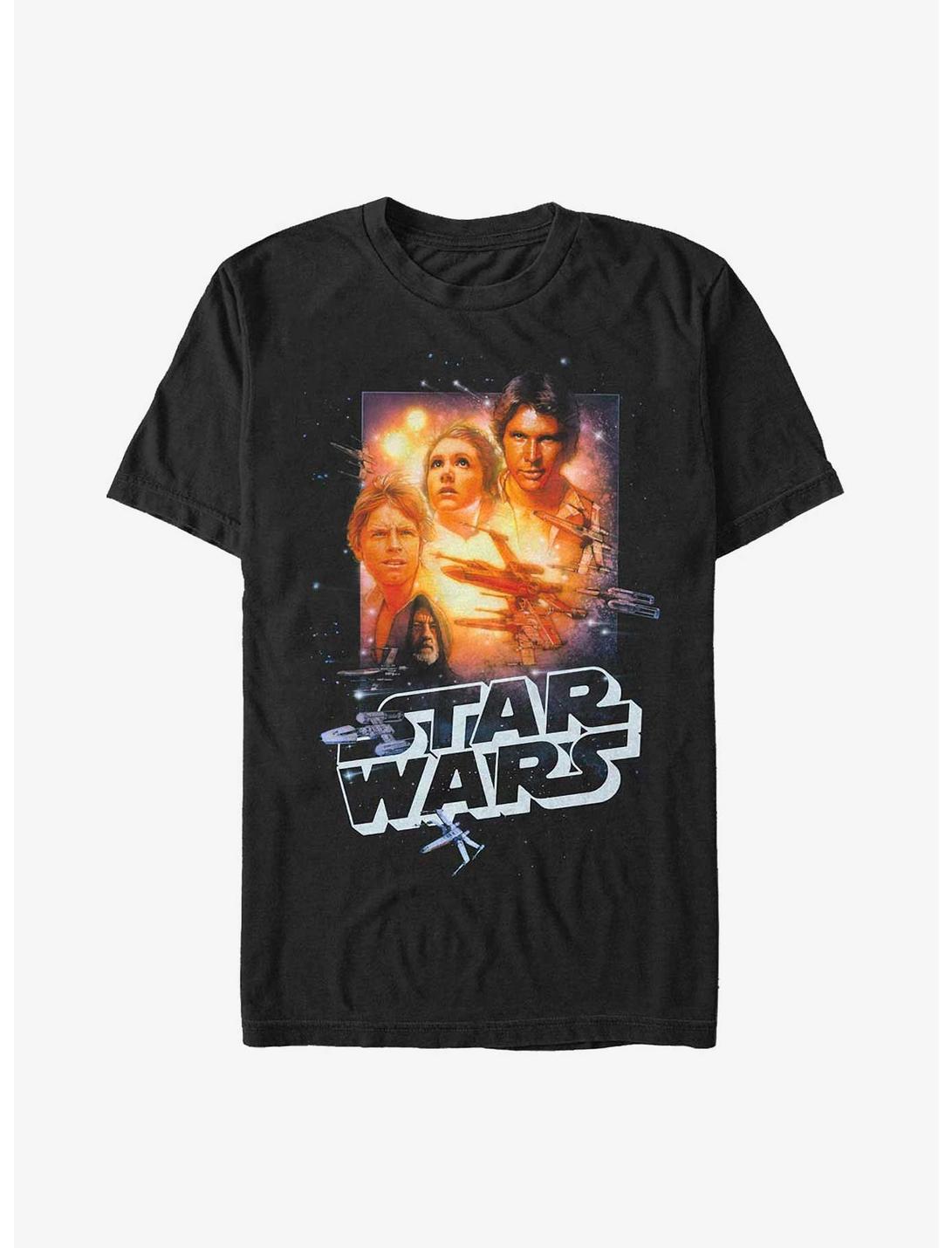 Star Wars Vintage Collage T-Shirt, BLACK, hi-res