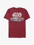 Star Wars Vintage Falcon Stripes T-Shirt, CARDINAL, hi-res