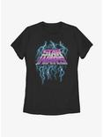 Star Wars Lightning Chrome Logo Womens T-Shirt, BLACK, hi-res
